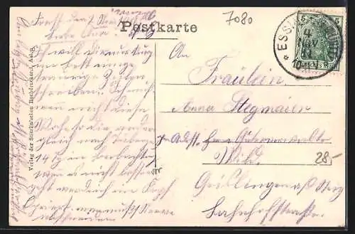 AK Aalen, Bahnhof und Postamt