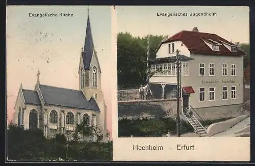 AK Hochheim-Erfurt, Ev. Kirche und Ev. Jugendheim