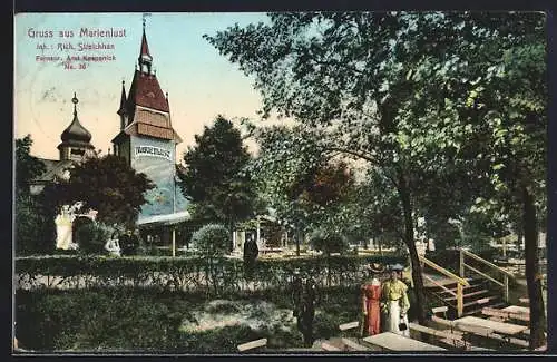 AK Berlin-Köpenick, Gasthaus Marienlust