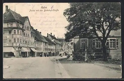 AK Aalen, Partie an der Bahnhofstrasse