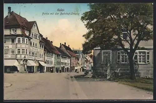 AK Aalen, Partie an der Bahnhofstrasse