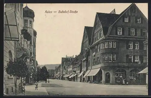 AK Aalen, Die Bahnhof-Strasse