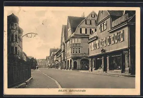 AK Aalen, Geschäfte in der Bahnhofstrasse