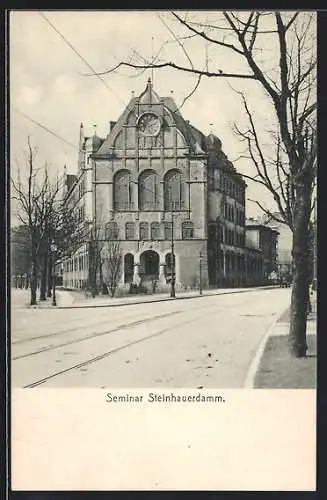 AK Hamburg-Hohenfelde, Blick auf das Seminar Steinhauerdamm