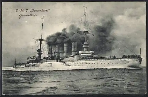 AK S. M. S. Scharnhorst, Kriegsschiff des Ostasiengeschwaders