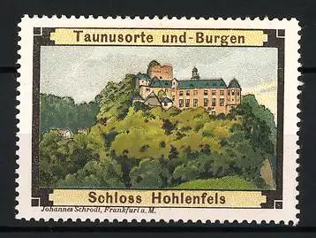 Reklamemarke Hohenfels, Schloss Hohenfels, Serie: Taunusorte und -Burgen