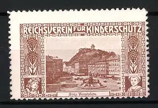 Reklamemarke Graz, Hauptplatz, Reichsverein für Kinderschutz