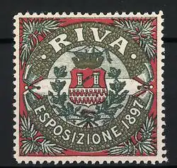 Reklamemarke Riva, Esposizione 1897, Wappen