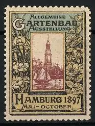 Reklamemarke Hamburg, Allgemeine Gartenbau-Ausstellung 1897