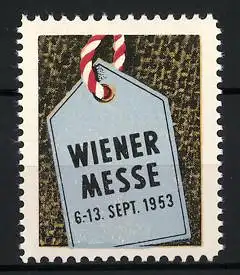 Reklamemarke Wien, Wiener Messe 1953, Anhänger