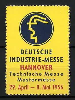 Reklamemarke Hannover, Deutsche Industrie-Messe 1956, Messelogo