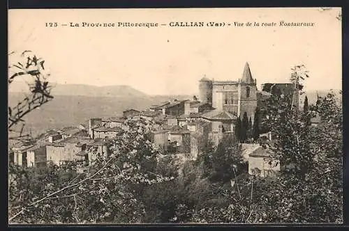 AK Calliau, Vue de la route Montauroux