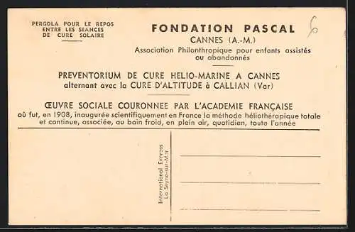 AK Callian /Var, Fondation Pascal, Cure d`Altitude, Pergola de Cure Sociale