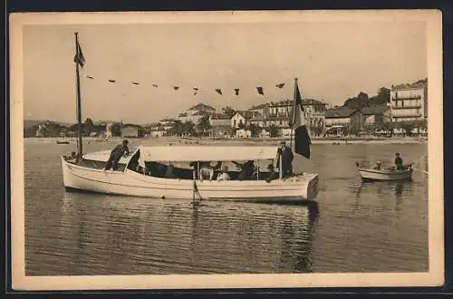 AK Corniche des Maures, Le Lavandou, Le Jean d`Agreve service de Port Gros