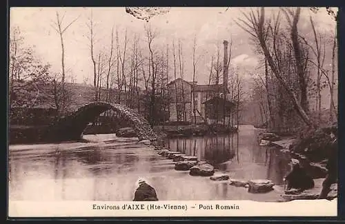 AK Aixe /Haute-Vienne, Pont Romain