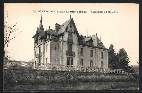 AK Aixe-sur-Vienne, Chateau de la Cote