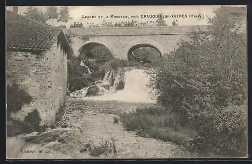 AK Oradour-sur-Vayres, Cascade de la Monnerie