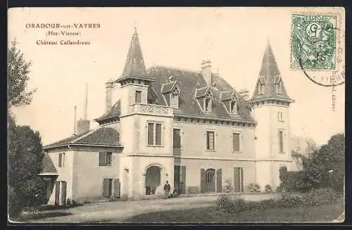 AK Oradour-sur-Vayres, Chateau Callandreau