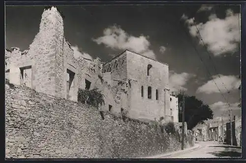 AK Oradour-sur-Glane, détruit 1944, Route de Limoges