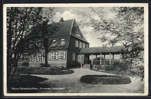 AK Hanerau /Holstein, Haus Osterlüchten mit Wandelgang und Anlagen