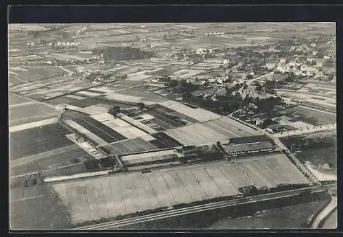 AK Halstenbek, Luftschiffaufnahme der Forstbaumschule der Firma H.H. Pein