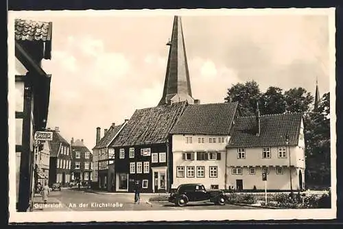 AK Gütersloh, Partie an der Kirchstrasse