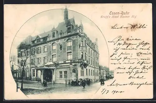 AK Essen /Ruhr, Krupp`s Hotel Essener Hof