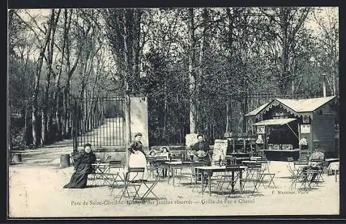 AK Saint-Cloud, Le Parc, Kiosque des Jardins réservés, Grille du Fer à Cheval