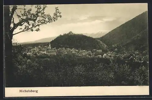 AK Michelsberg, Ortsansicht aus der Vogelschau