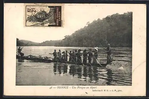 AK Ogooué, Une Pirogue au départ