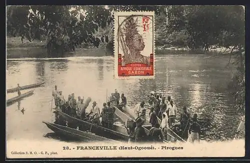 AK Franceville /Haut-Ogooué, Pirogues