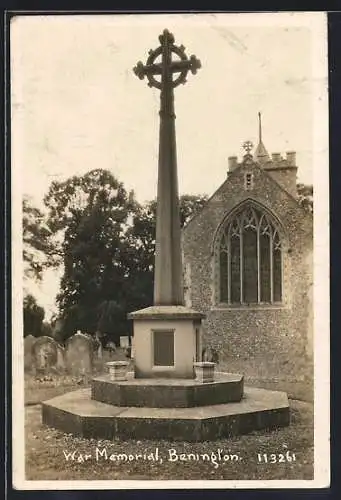 AK Benington, War Memorial and Church