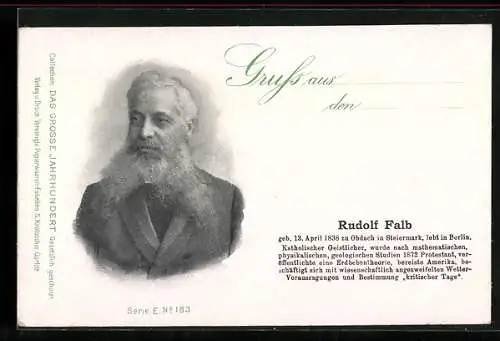 AK Geistlicher und Naturwissenschaftler Rudolf Falb