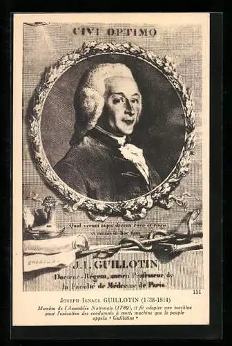 AK Josephe-Ignace Guillotin, Membre de l`Assamblée Nationale 1789
