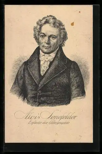 AK Alois Senefelder, Erfinder der Lithographie