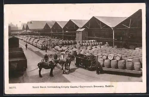 AK Dublin, Scald Bank, Guiness Brewery, Unloading Empty Casks