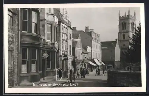 AK Stamford, Street Scene with Shops