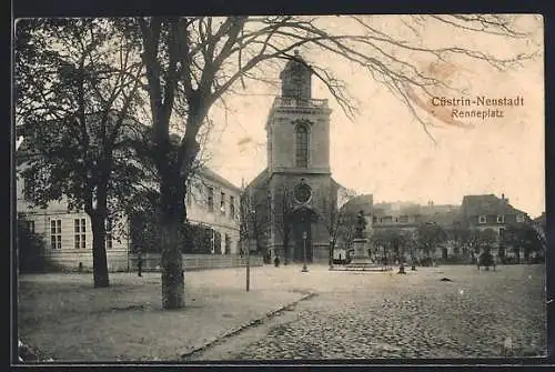 AK Cüstrin-Neustadt, Kirche am Renneplatz