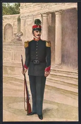 AK Vaticano, Guardia Palatina in grande uniforme