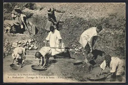 AK Ambositra, Lavage de l`or à la batée