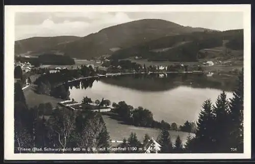 AK Titisee-Neustadt, Teilansicht mit See