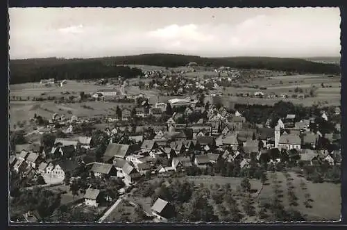 AK Lossburg-Rodt /Schwarzwald, Gesamtansicht vom Flugzeug aus