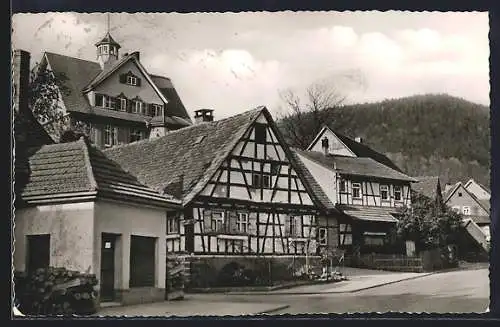 AK Loffenau /Schwarzwald, Ev. Ferienheim mit Strasse