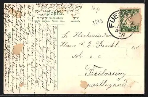 AK Füssen, An der Franziskanerkirche