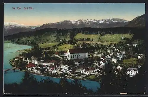 AK Bad Tölz, Gesamtansicht mit Umgebung aus der Vogelschau