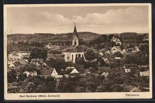 AK Bad Buckow (Märk. Schweiz), Panorama vom Ort