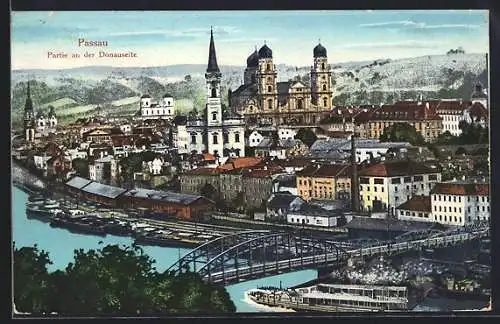 AK Passau, Partie an der Donauseite