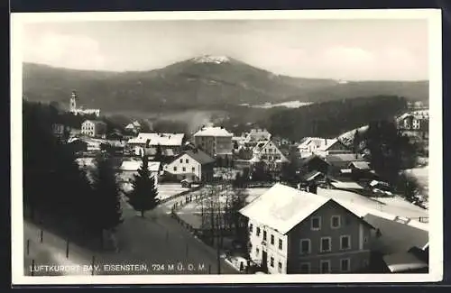 AK Bay. Eisenstein, Ortsansicht im Schnee