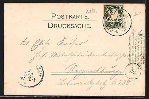 AK Oberammergau, Blick gegen die Laberköpfe