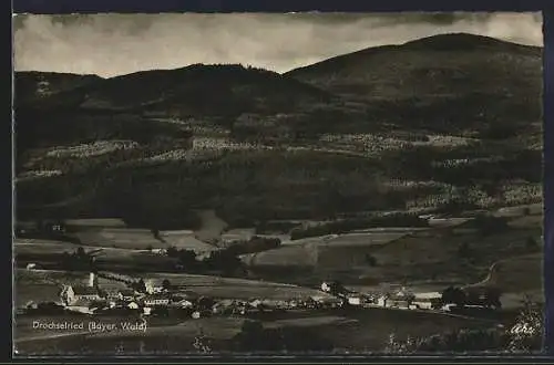 AK Drachselsried /Bayer. Wald, Ortsansicht aus der Vogelschau